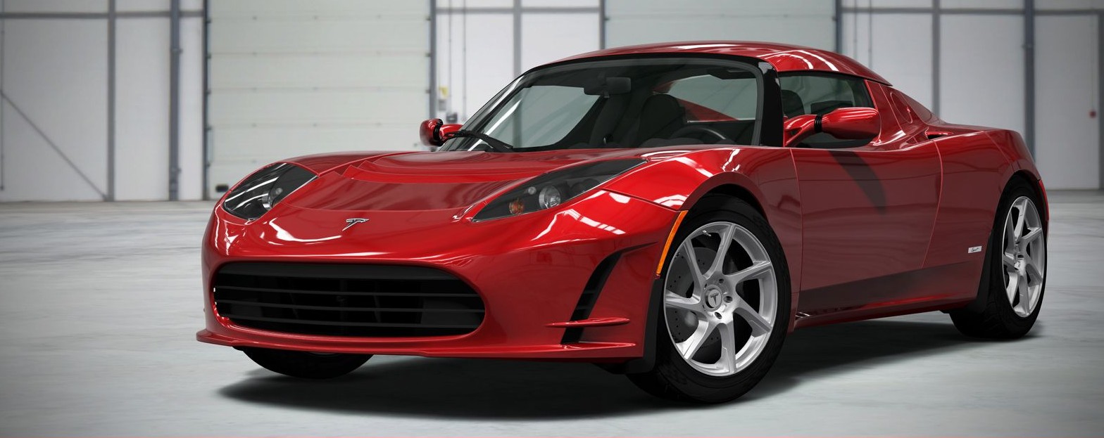 Tesla-roadster-sport-red